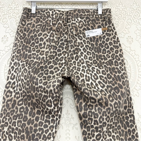Joe's Jeans Women's The Callie High-Waist Crop Bootcut Pants Amur Leopard Print - Picture 5 of 12